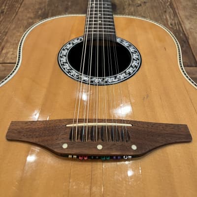 Ovation Matrix 1738 12 String Acoustic guitar 1970's - Natural image 5