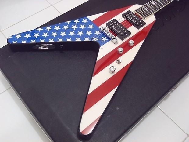 Jackson Dave Mustaine King-V Y2KV 2001 USA Flag | Reverb