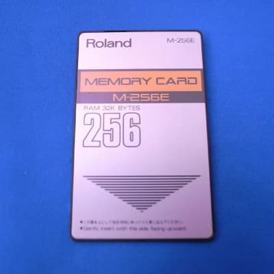 Roland M-256E Memory Card Ram 32k Bytes for Synths and Drum