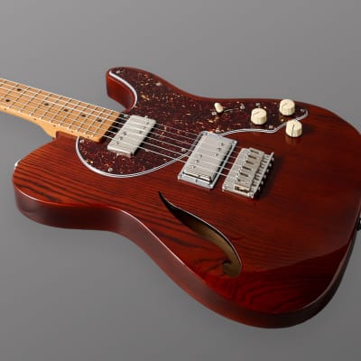 CP Thornton Thinline Classic II 2024 - Translucent Brown w/ Enhanced Pores. Righteous Sound Pickups, Splittable WRHB Set. NEW (Authorized Dealer) image 3