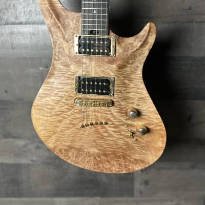 Warrior  Double Cutaway Natural Quilt top for sale