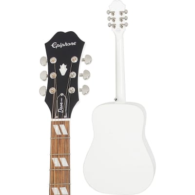 Epiphone Dove Studio Limited-Edition Acoustic-Electric Guitar Alpine White image 4
