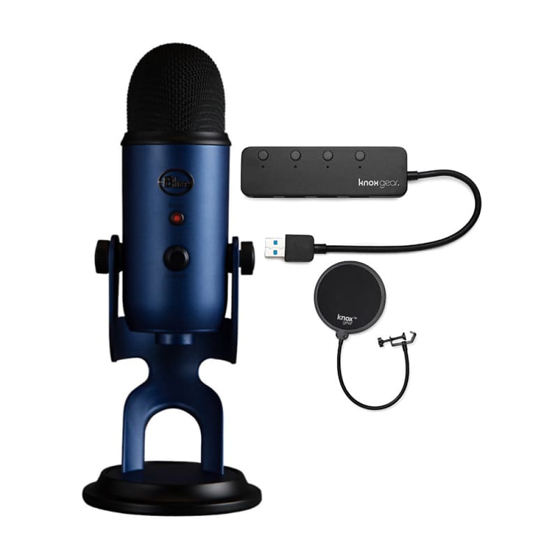 Blue Microphones Yeti USB Microphone (White Mist) Bundle