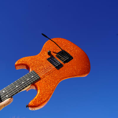G&L USA CUSTOM SHOP Rampage 22 Orange Flake 6-String Electric Guitar w/ Shop Black Tolex Case image 12