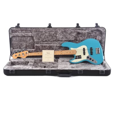 Fender American Professional II Jazz Bass Miami Blue LEFTY image 9