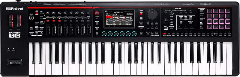 Roland Fantom 6 EX 61-Key Workstation Keyboard 2024 - Present - Black image 1