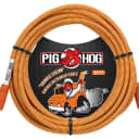 Pig Hog PCH20CC Vintage Series 1/4" TS Straight Instrument/Guitar Cable - 20' Orange Cream