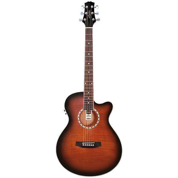 Ashton acoustic guitar with built in tuner outlet