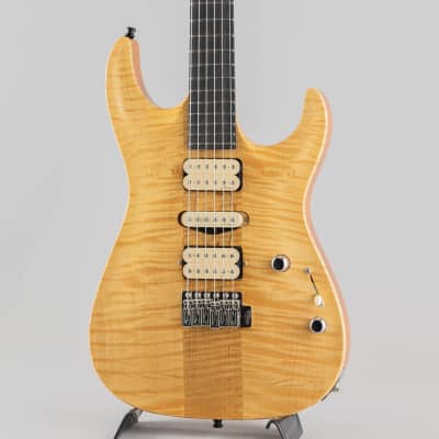 Marchione Neck-Through Carve Top Figured Maple African Mahogany H/S/H - Clear Natural image 9