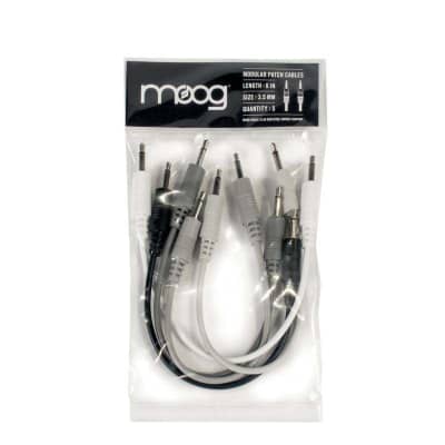 Moog Music 3.5mm Patch Cables 6" (5 pack) image 1