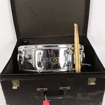 Slingerland Sound King Gene Krupa 8 Lug Chrome Snare Drum 5" x 14" image 1