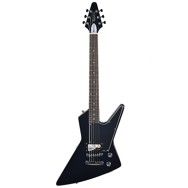 Epiphone 美品Explorer Pro-1 エクスプローラー ブラック Epiphone Pro-1 Explorer Black Wh Electric Guitar Authentic