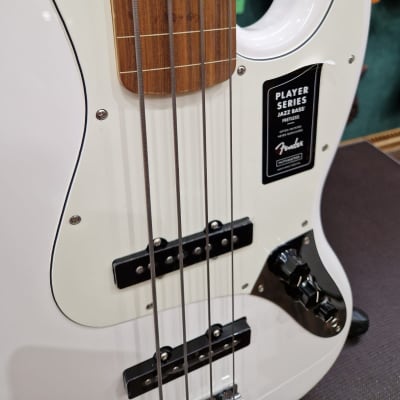 Immagine Fender Player Jazz Bass FRETLESS, Polar White, Pau Ferro - 4