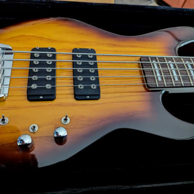 G&L Tribute Series L-2500 5-String Bass with Rosewood Fretboard 2010s - Tobacco Sunburst image 4