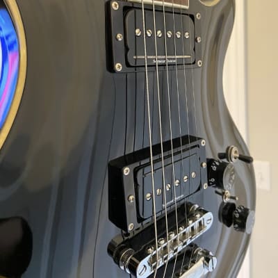 ESP LTD PB-500 Seymour Duncan P-Rails - Gloss Black With Fender Gig Bag image 5