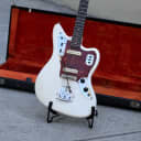Fender Jaguar 1963, Aged Olympic White, refinished/relic, Novak rewind, Staytrem