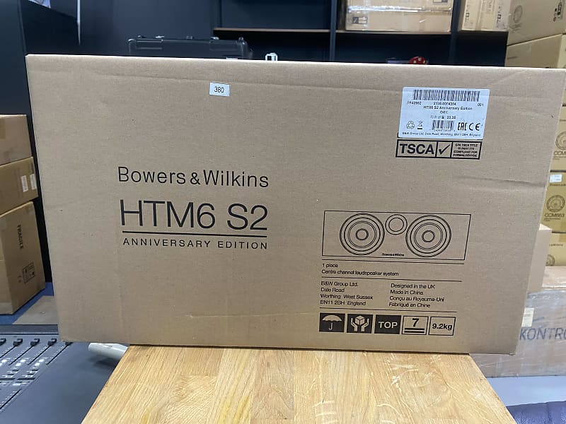 B&W Bowers & Wilkins HTM62 S2 Anniversary Edition Center Channel Speaker (Oak)