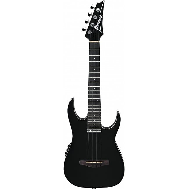 IBANEZ URGT100-BK Elektro-Akustik-Ukulele, Black High Gloss image 1