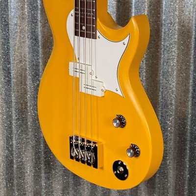 Reverend Mike Watt Signature Wattplower Satin Yellow 4 String Short Scale Bass & Case #5384 image 6