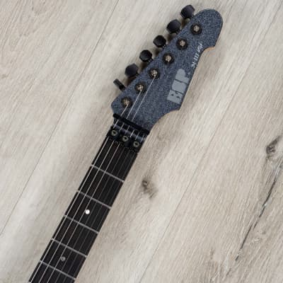 ESP USA M-III FR Guitar, Ebony Fretboard, Seymour Duncan Pickups, Black Sparkle image 8