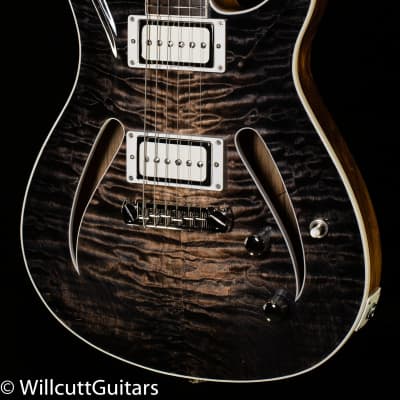 Giffin Standard Hollow Black Limba Charcoal Burst Quilt-5661210-6.98 lbs image 1
