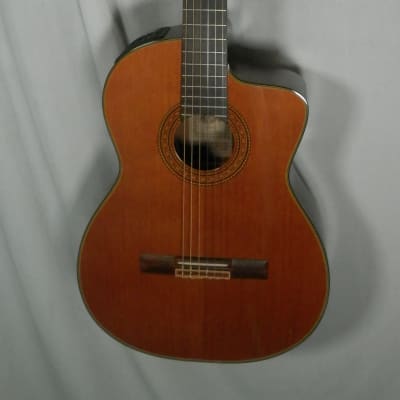 Takamine CD132SC Classical Cutaway Acoustic Electric Guitar with case used Made in Japan image 6