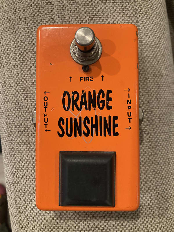 Vintage Technology Orange Sunshine Fuzz Pedal 2000s | Reverb