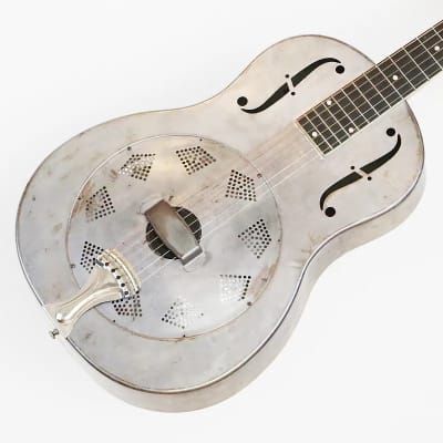 1930 National Triolian Vintage Resonator  Resophonic Acoustic Guitar Amazing Player's Example image 8