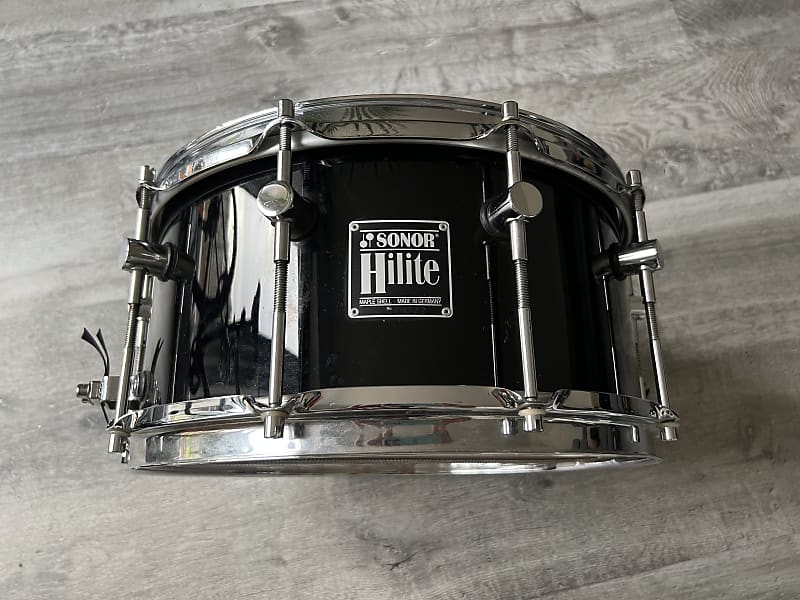 Sonor Hilite Snare Black 90s 14/7 | Reverb