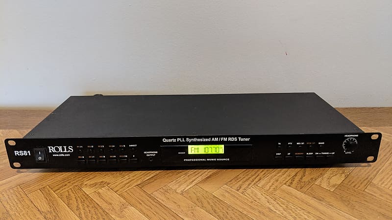 Rolls RS81 Rackmount AM/FM Stereo RDS Tuner Balanced XLR + | Reverb