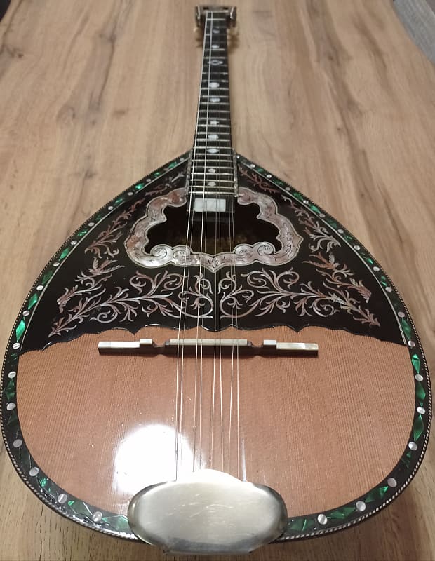 Greek Bouzouki with softcase and pickup & 300 Greek backing Reverb