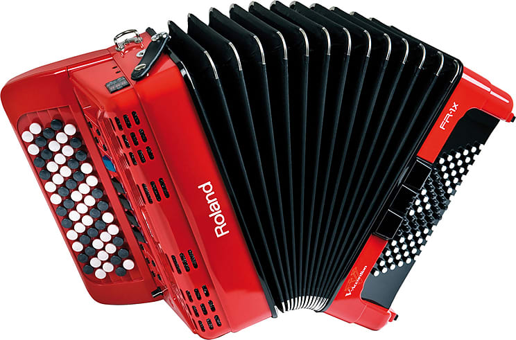 Roland FR1XB-RD Compact Digital Button Accordion with Speakers image 1