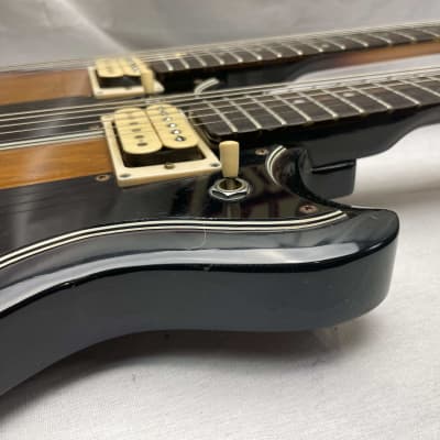 Ibanez Studio Series ST1200 Studio Twin 6/12 Double Neck doubleneck Guitar with Case MIJ Made In Japan 1978 - Brown Sunburst image 8