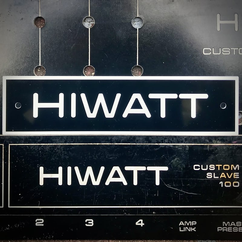 NOS Hiwatt logo 4x12 / 2x12 / combo or head DR103 DR504 Reverb UK