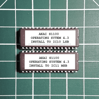 Akai S1100 OS v4.3 EPROM Firmware Upgrade SET