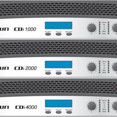 Crown CDi 4000 Two-Channel, 1200-Watt @ 4Ω, 70V/140V Power Amplifier image 2