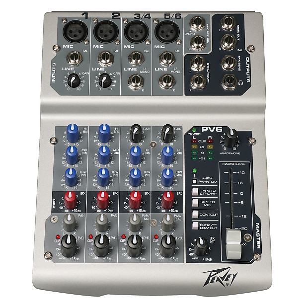 Peavey PV6 Mixer Reverb