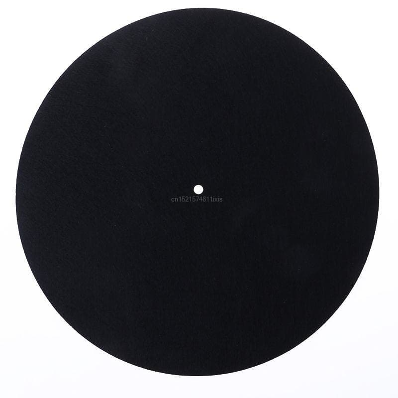 Black Felt Turntable Platter Mat image 1