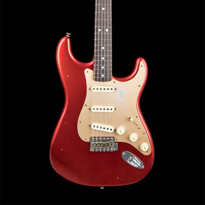 Fender Custom Shop 2019 LTD Big Head Stratocaster - Aged Candy Apple Red image 3