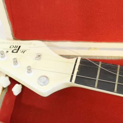 Synsonics Jr. Pro Vintage Short Scale Mini Electric Guitar 1980s - Olympic White - RARE image 11