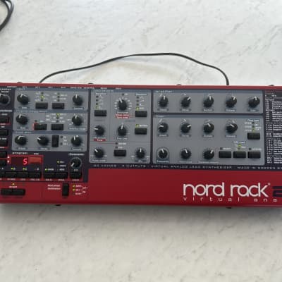 Nord 2X Rack 20-Voice Rackmount Virtual Analog Lead Synthesizer 2003 - 2014 - Red