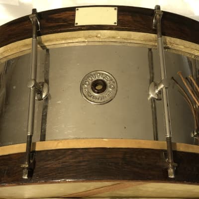 Duplex 1920’s/30’s RARE Aluminum Snare Drum image 19