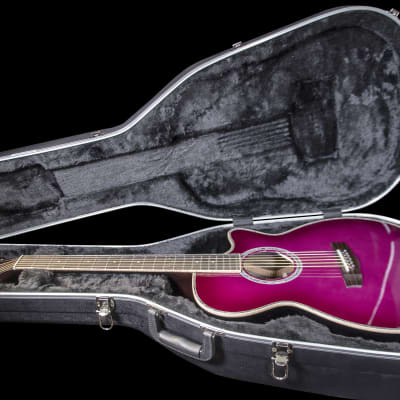 Homestead Queen of the Night Dutch Black Tulip OM Acoustic/Electric Guitar w/ Hard Case image 8