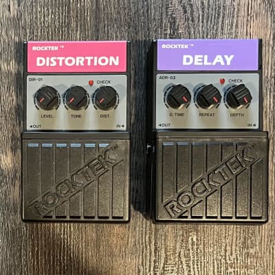 PEDAL BUNDLE: Rocktek DIR-01 Distortion AND ADR-02 DELAY for sale