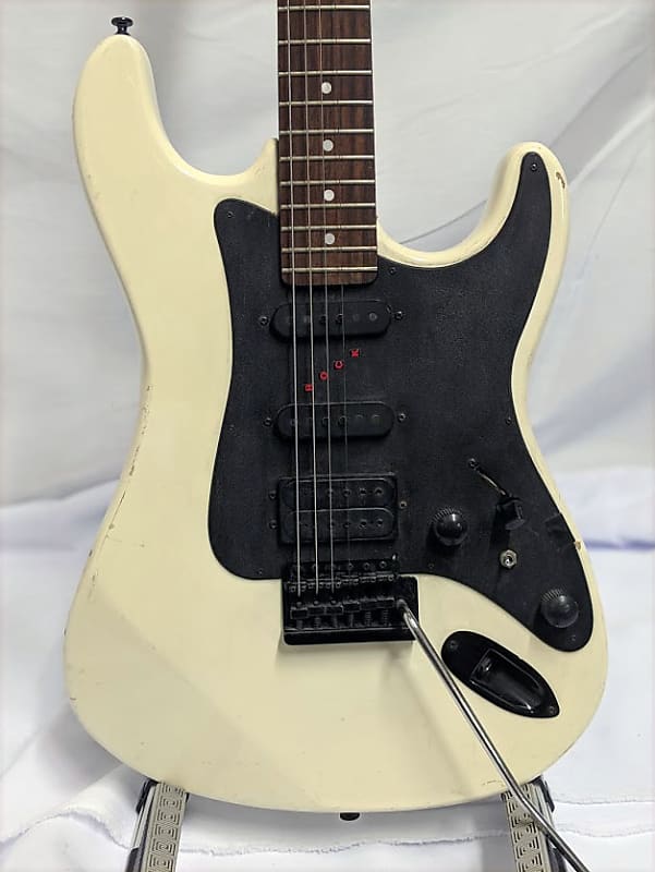 Vintage Arbor Cream Strat Style Electric Guitar Reverb