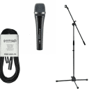 New Sennheiser e945 Supercardioid Dynamic Handheld Vocal Microphone - Bundle w/Stand