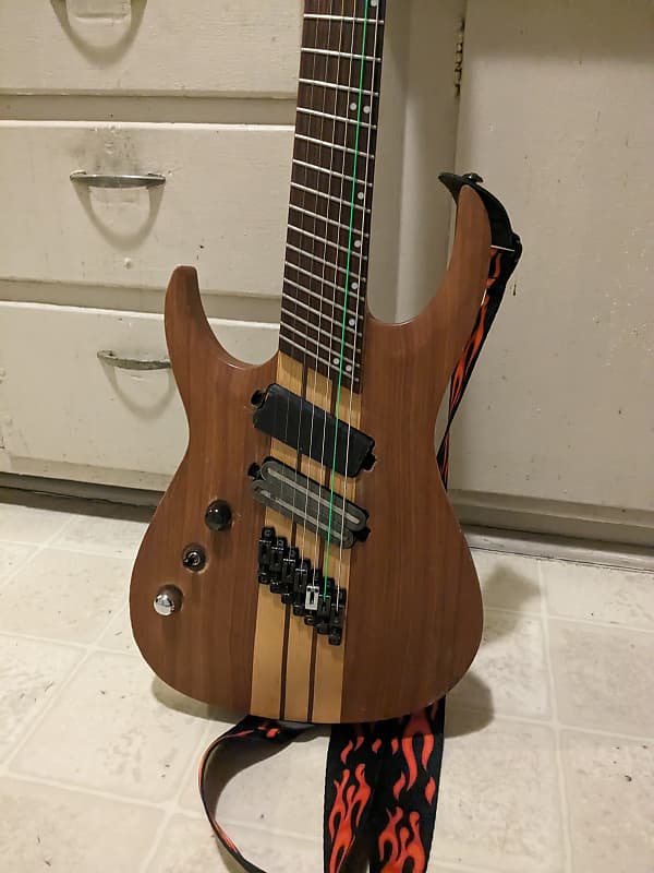 Agile Agile 7 String 2015 - Rosewood brown and beige finish image 1