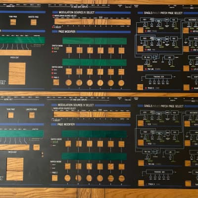 Oberheim Xpander_FULL replacement top panel overlay with screens_Authentic Replica to replace fully