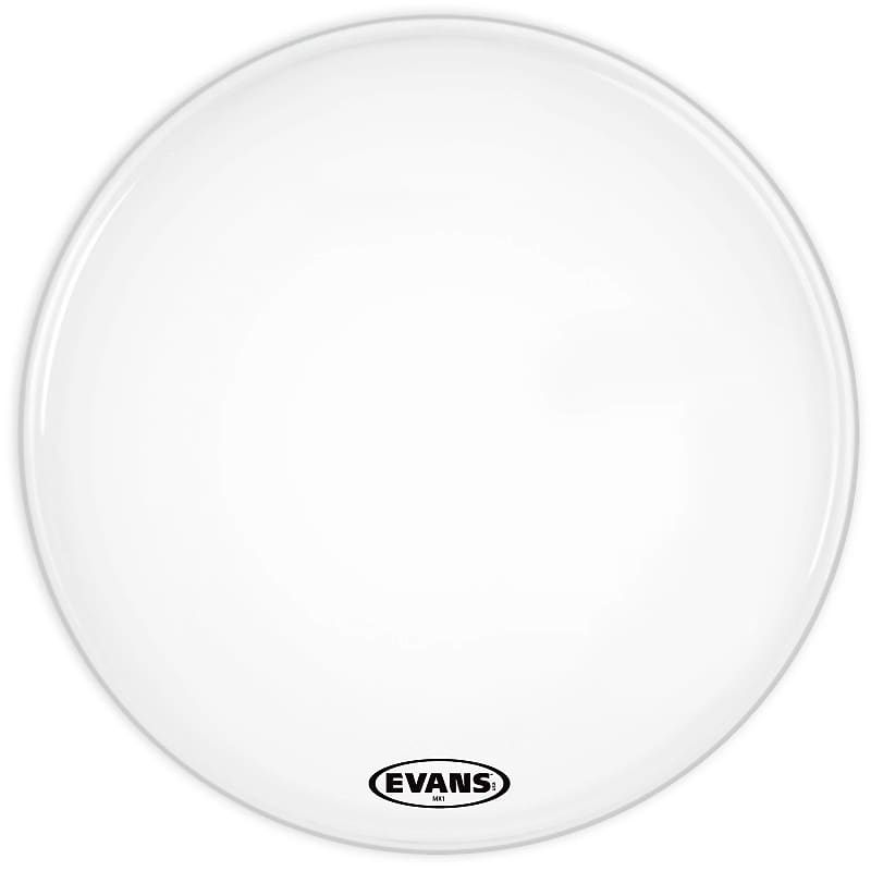 Evans BD16MX1W MX1 White Marching Bass Drum Head - 16" image 1