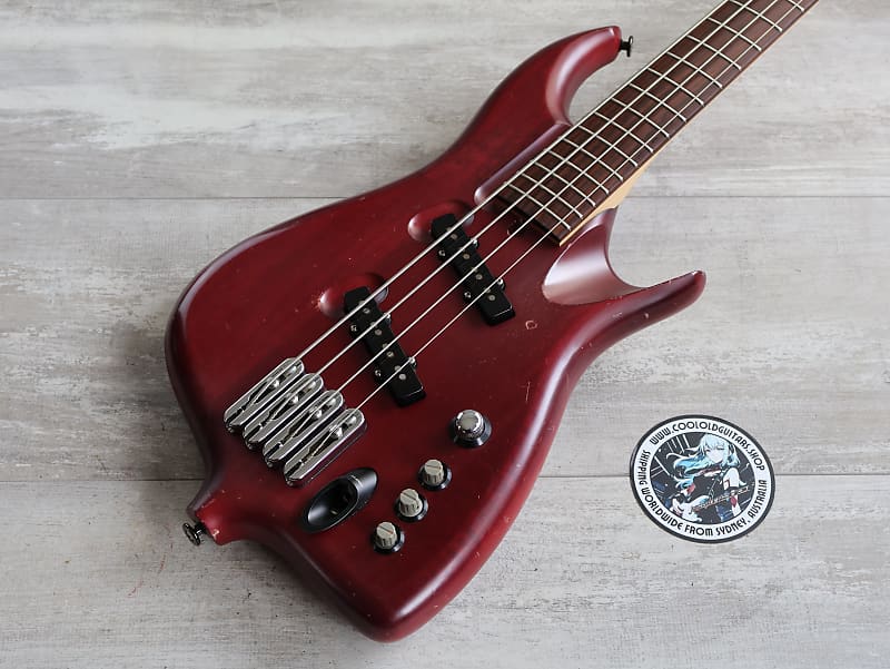 1990 Greco (by Atlansia) Stealth Deluxe Bass (Wine Red